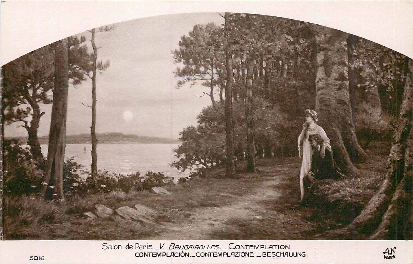 CPA Salon de Paris V Baugairolles Contemplation